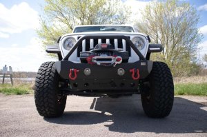 Jeep Wrangler Unlimited Fender Flares - Front - Fishbone Offroad - Steel - Black - `18-`27 Jeep Wrangler Unlimited Fender Flares - Front - Fishbone Offroad - Steel - Black - `18-`27